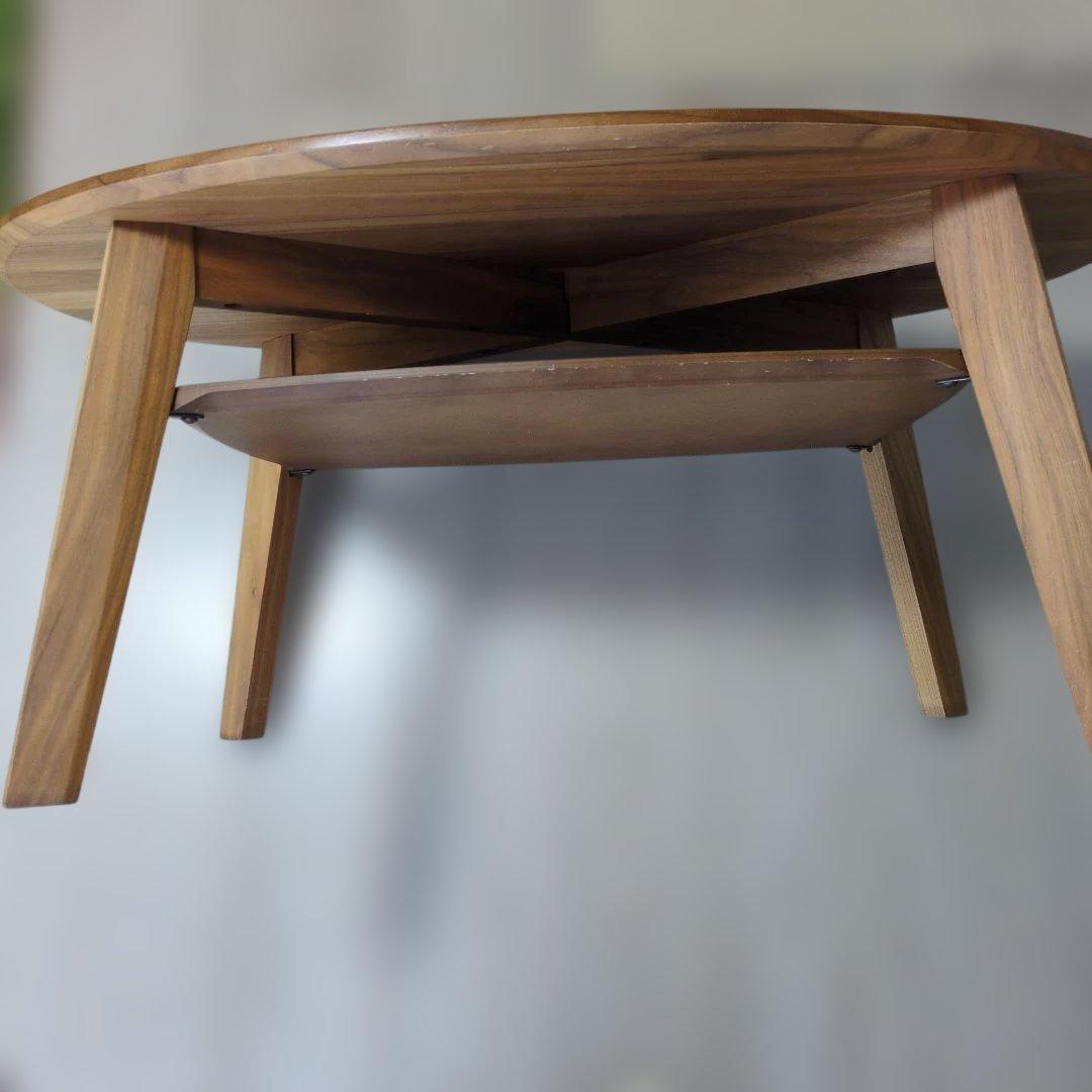カリモク　センターテーブル　楕円形ウォールナットナチュラルカラー　北欧