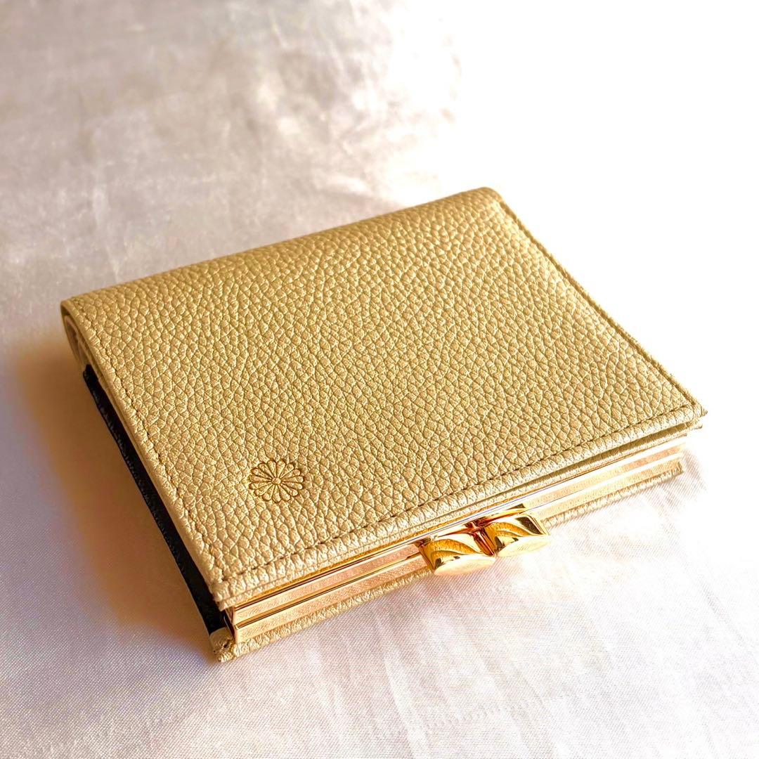 【24時間以内発送】【1点限り】皇居限定　がま口財布　ゴールド　新品未使用箱あり