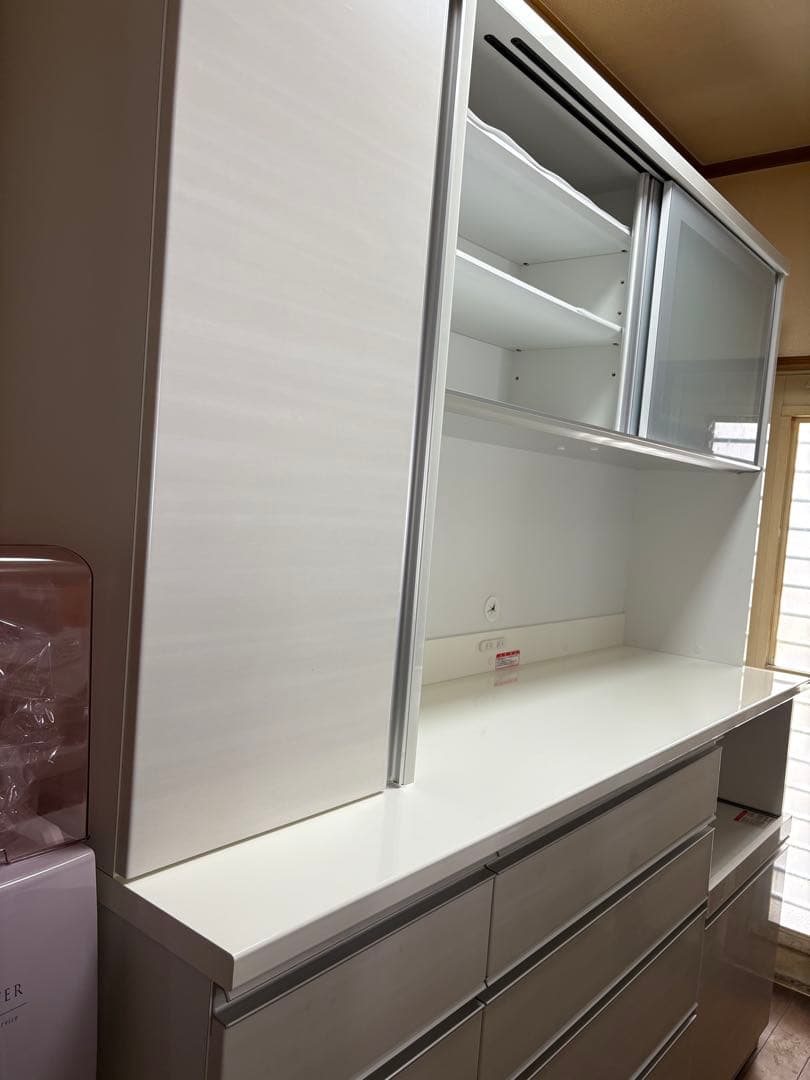 【美品】食器棚180cm 大型　1/8まで