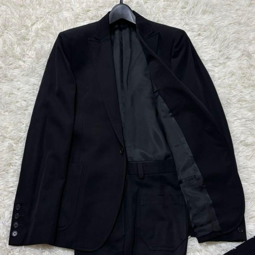COSTUME NATIONAL HOMME ブラック1B シングル スーツ48