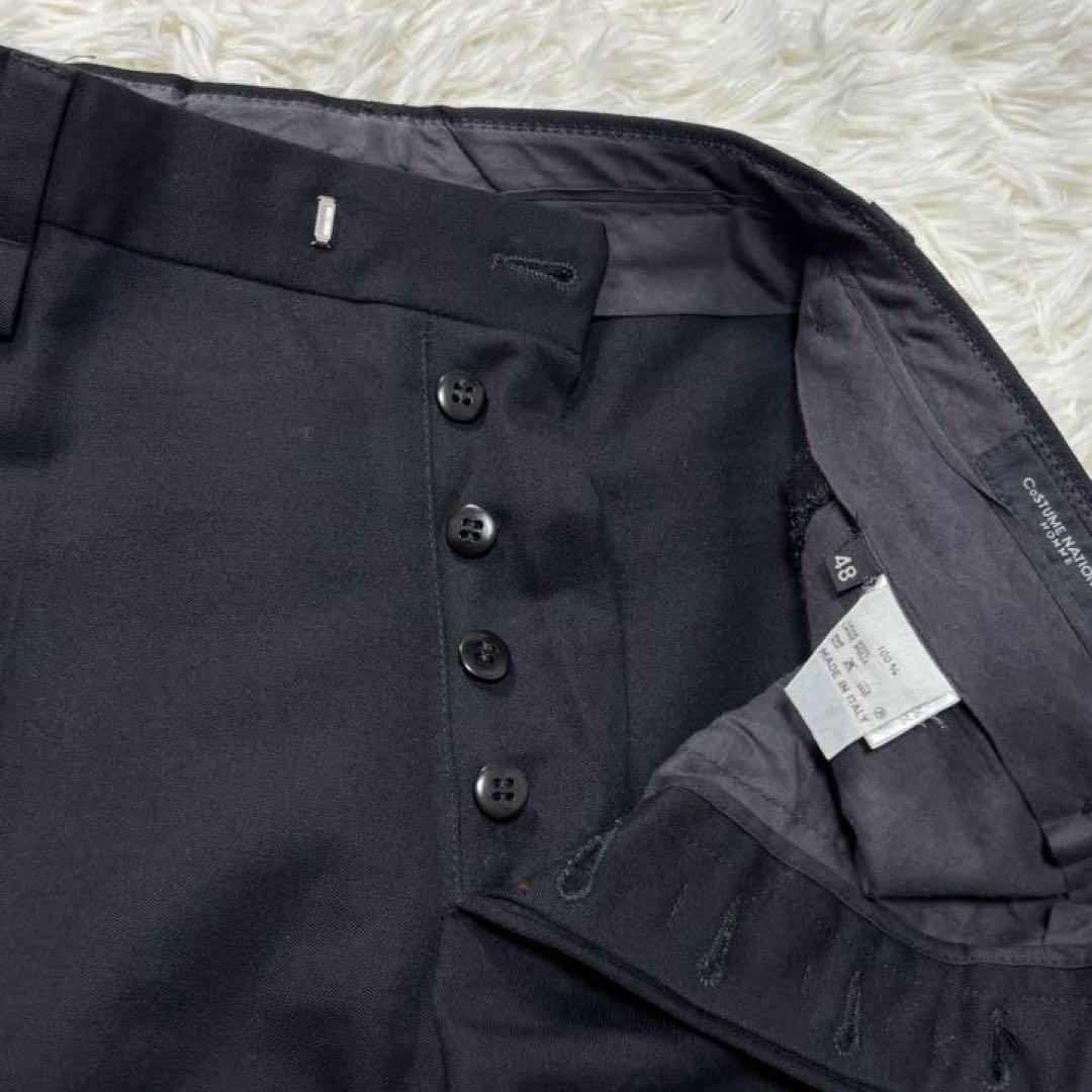 COSTUME NATIONAL HOMME ブラック1B シングル スーツ48