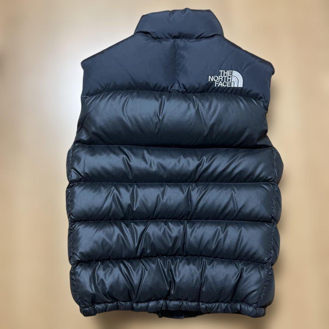 s*1様 ノースフェイス　マットブラックヌプシダウンベスト700フィル
