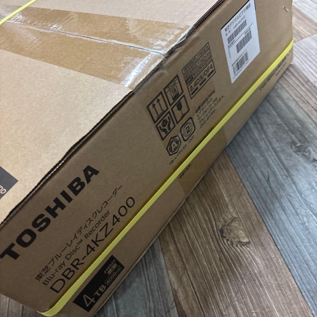 東芝 4Kブルーレイレコーダー DBR-4KZ400 タイムシフトマシン 4TB