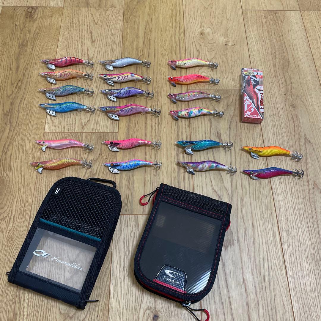 エギ 3号 メーカー色々 21個セット ケース2個付