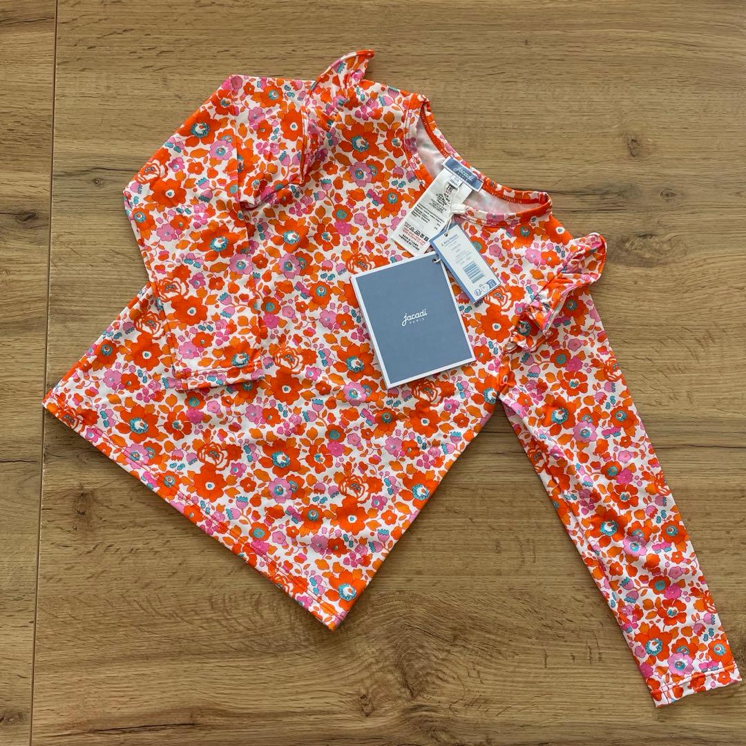 Jacadi 水着　ラッシュガード　日焼け予防　リバティ　110 120 6歳