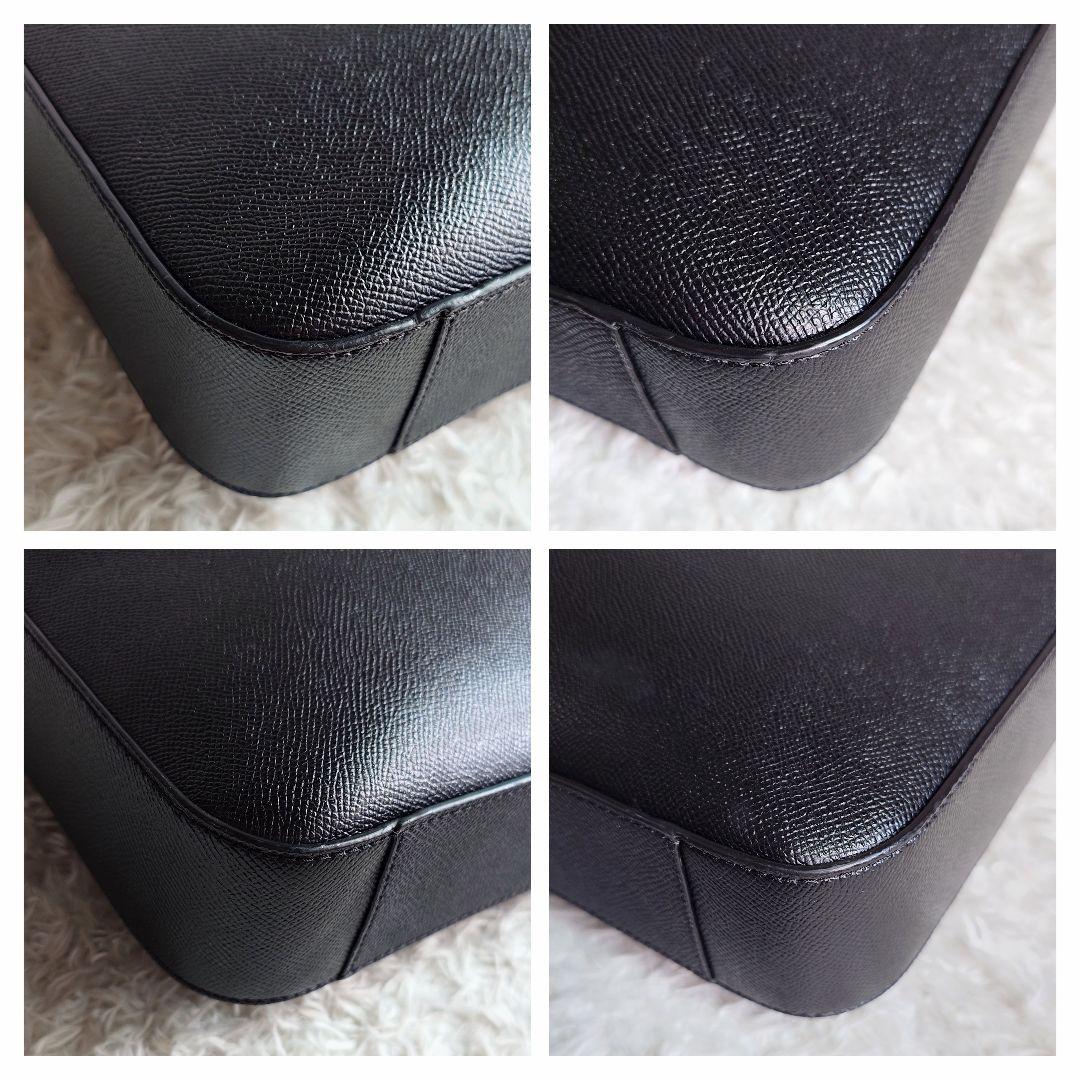 コーチ 2way ショルダーバッグ A4収納可能 ビジネス 斜め掛け 黒