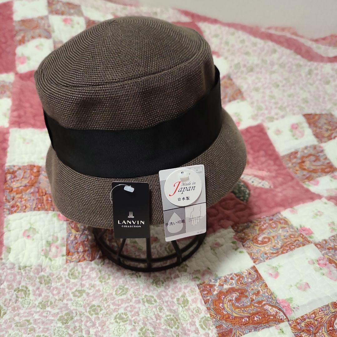 LANVIN バケットハット ブラウン/ブラック