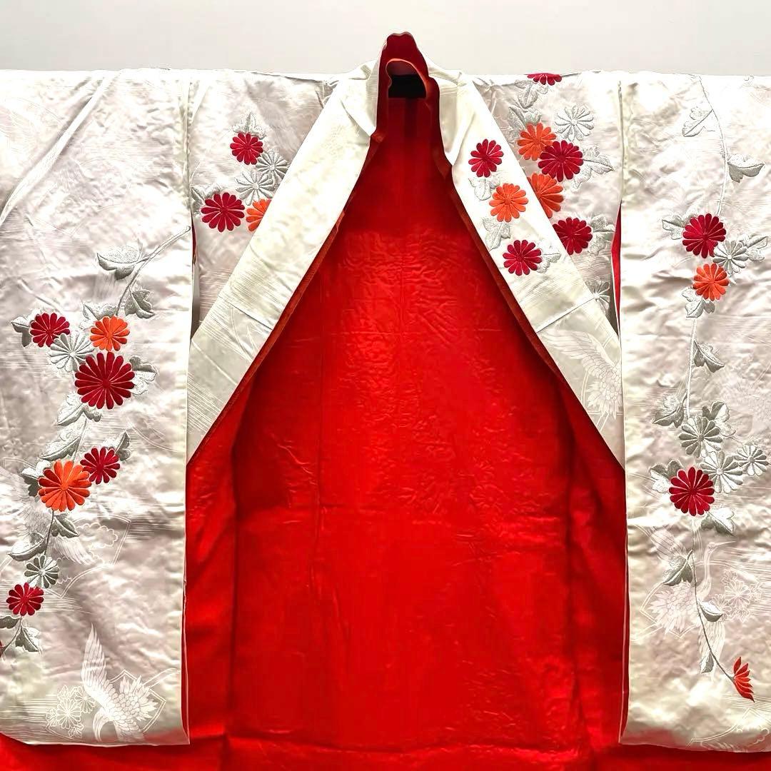 ◼️白地掛下　豪華　金銀糸刺繍　リメイクにも