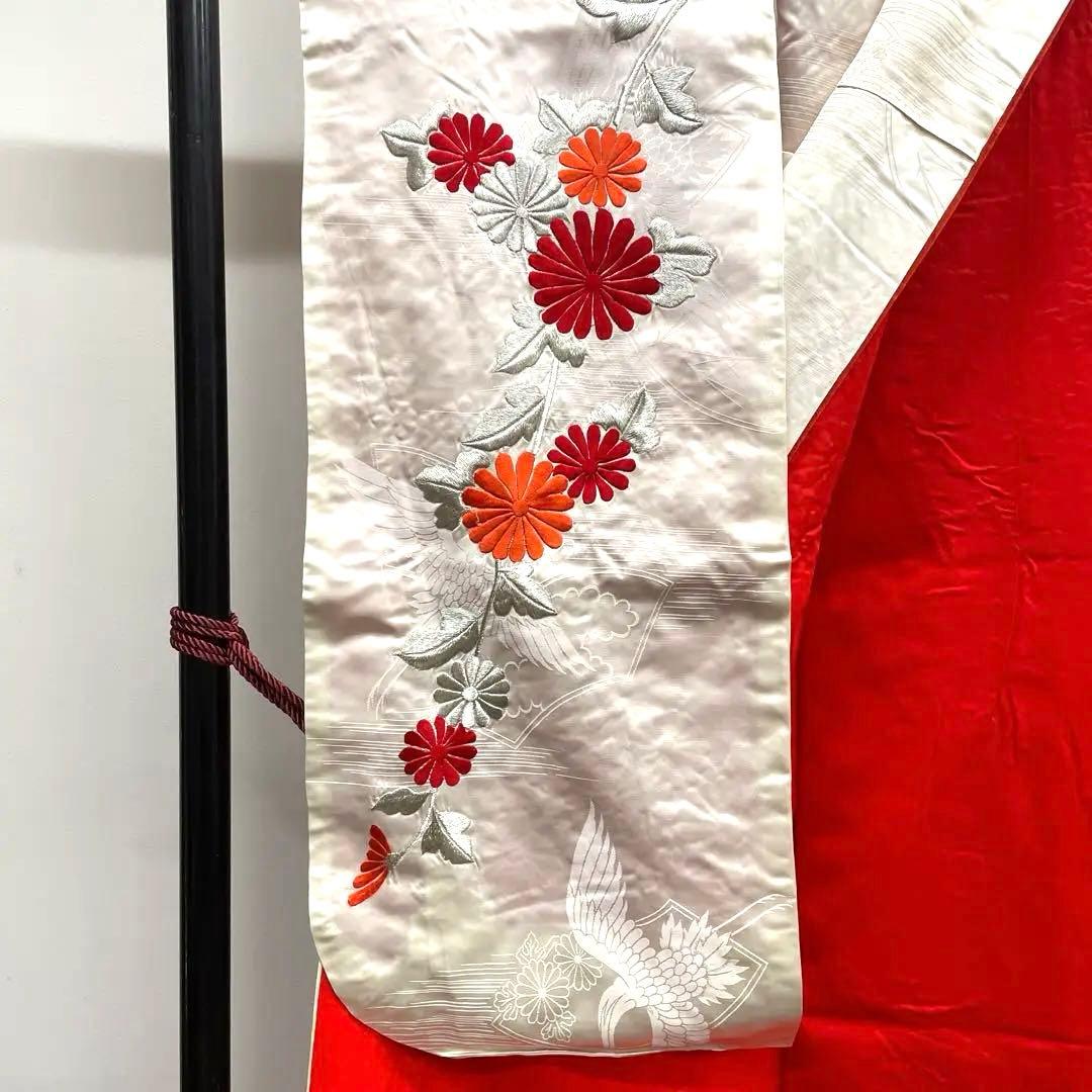 ◼️白地掛下　豪華　金銀糸刺繍　リメイクにも