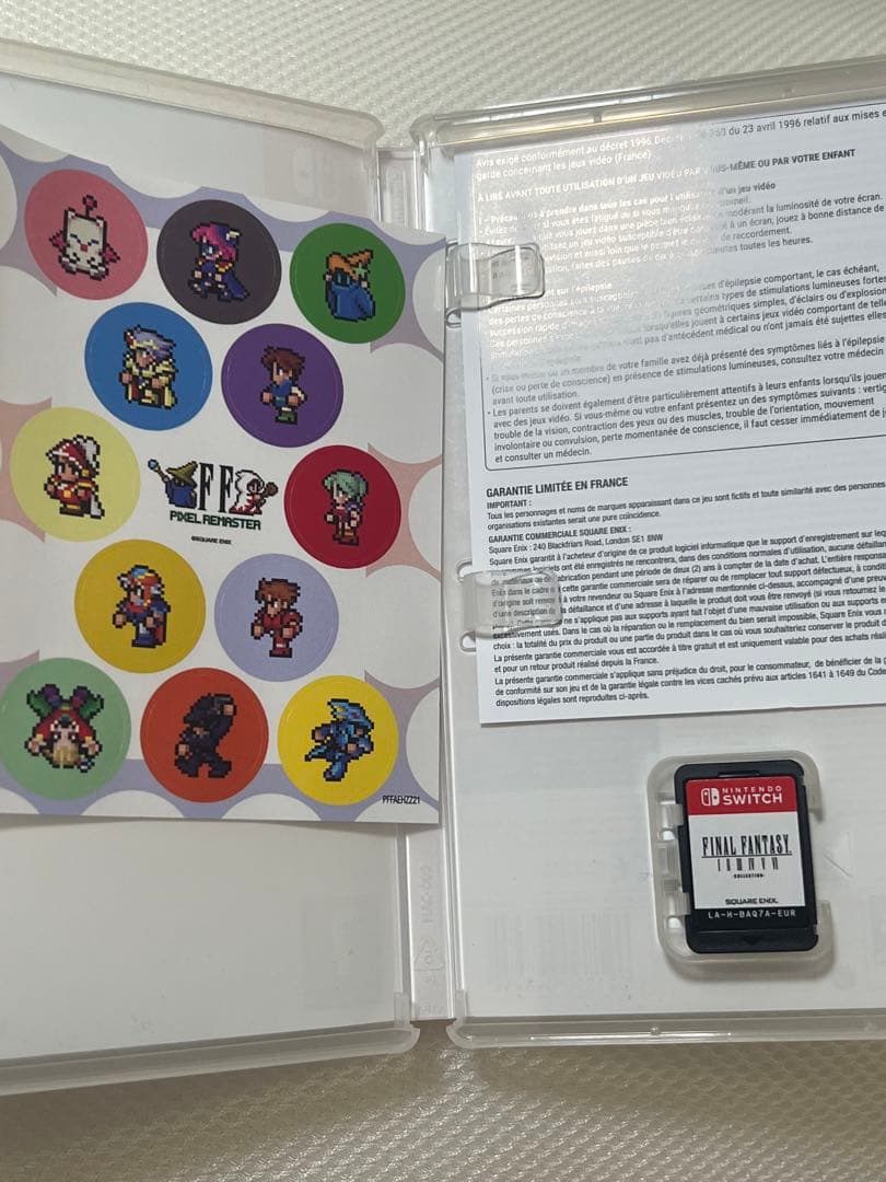 ファイナルファンタジー　ピクセルリタスター　スイッチ　欧州版　シール付き　FF