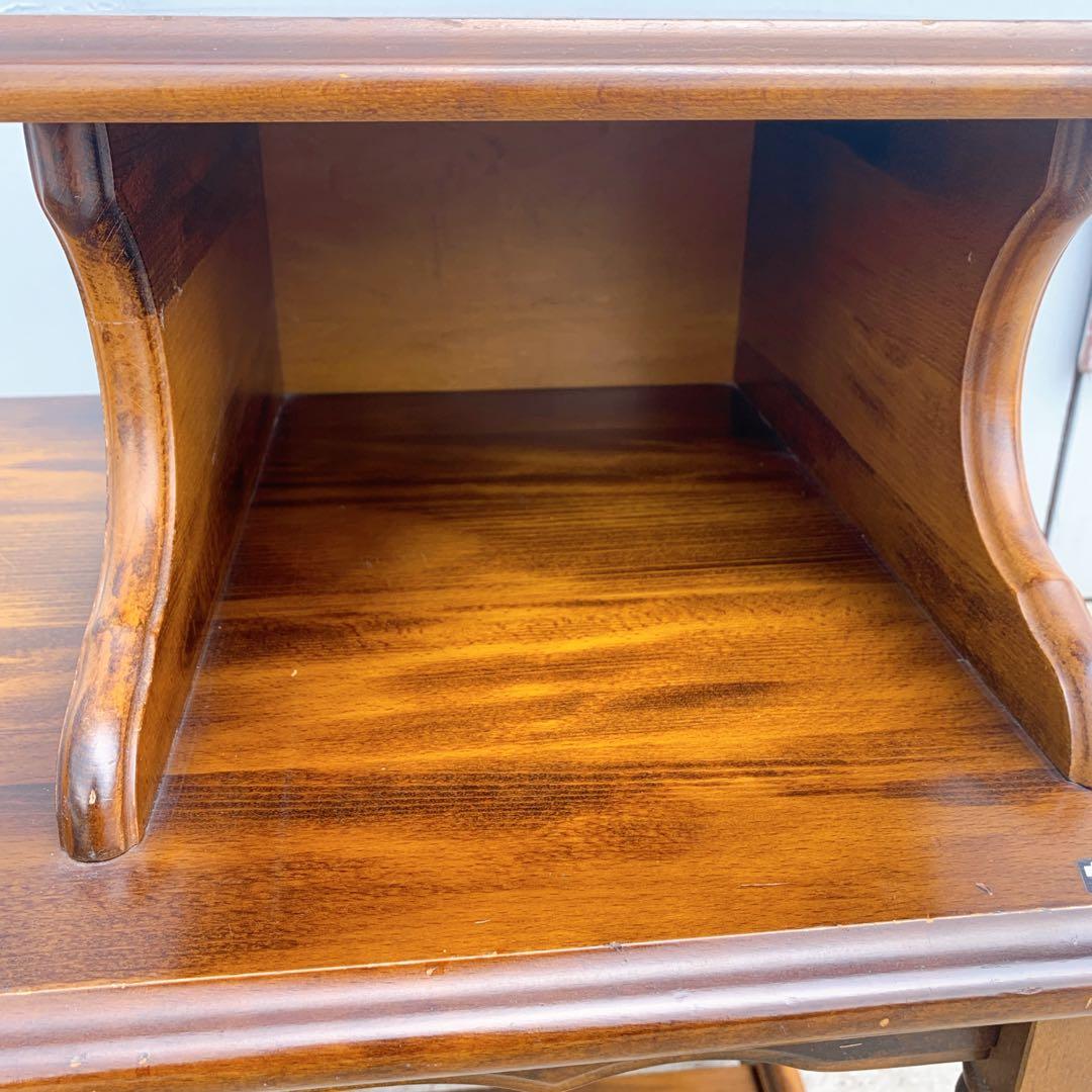 【送料込み】karimoku カリモク テレフォンベンチ 木製 アンティーク家具