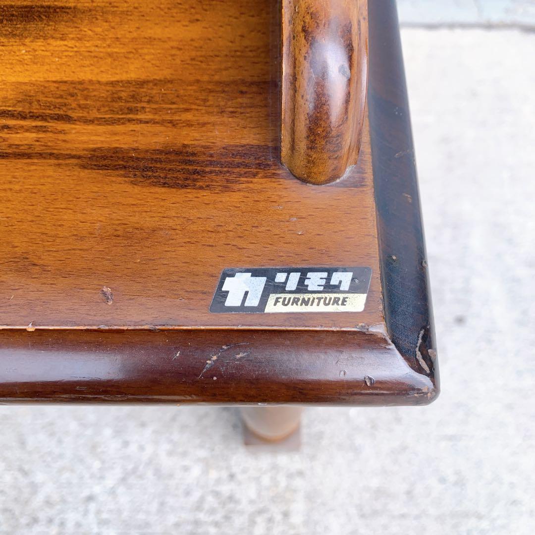 【送料込み】karimoku カリモク テレフォンベンチ 木製 アンティーク家具