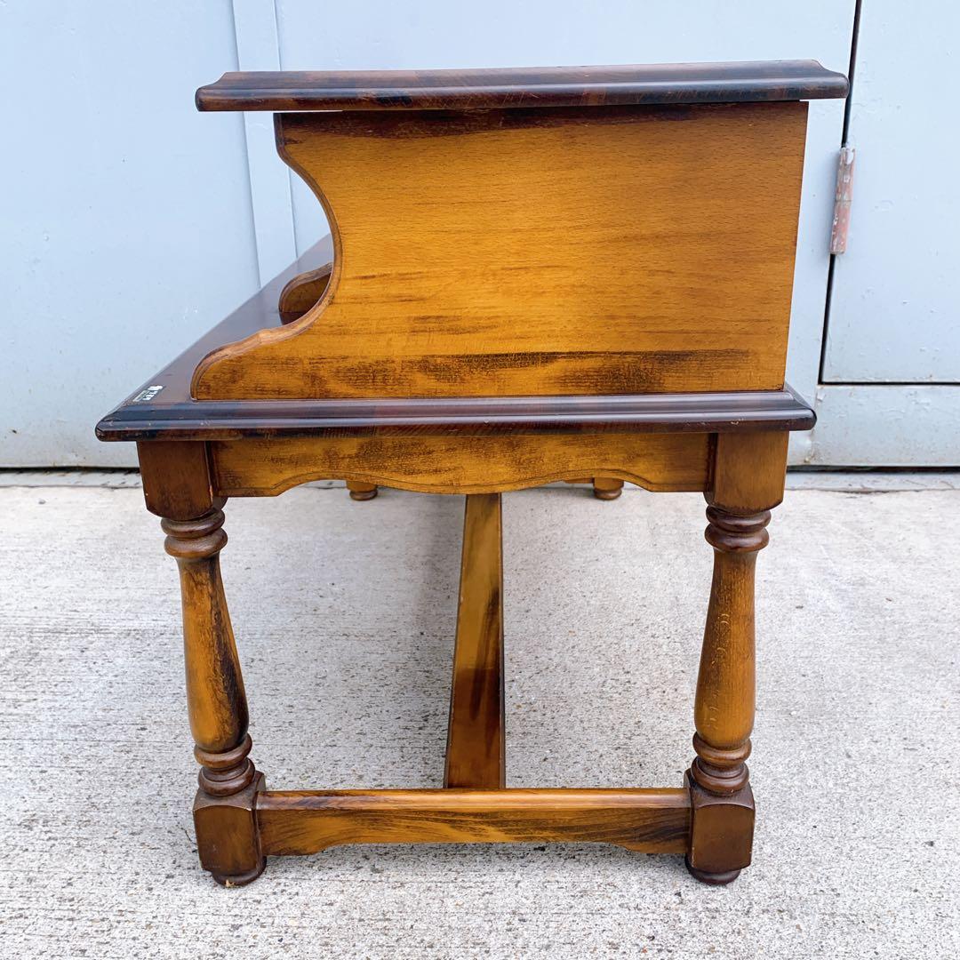 【送料込み】karimoku カリモク テレフォンベンチ 木製 アンティーク家具