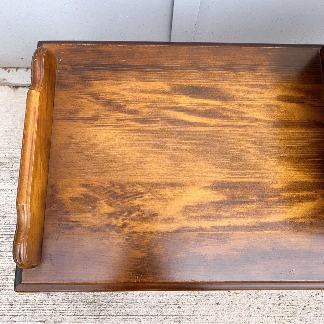 【送料込み】karimoku カリモク テレフォンベンチ 木製 アンティーク家具