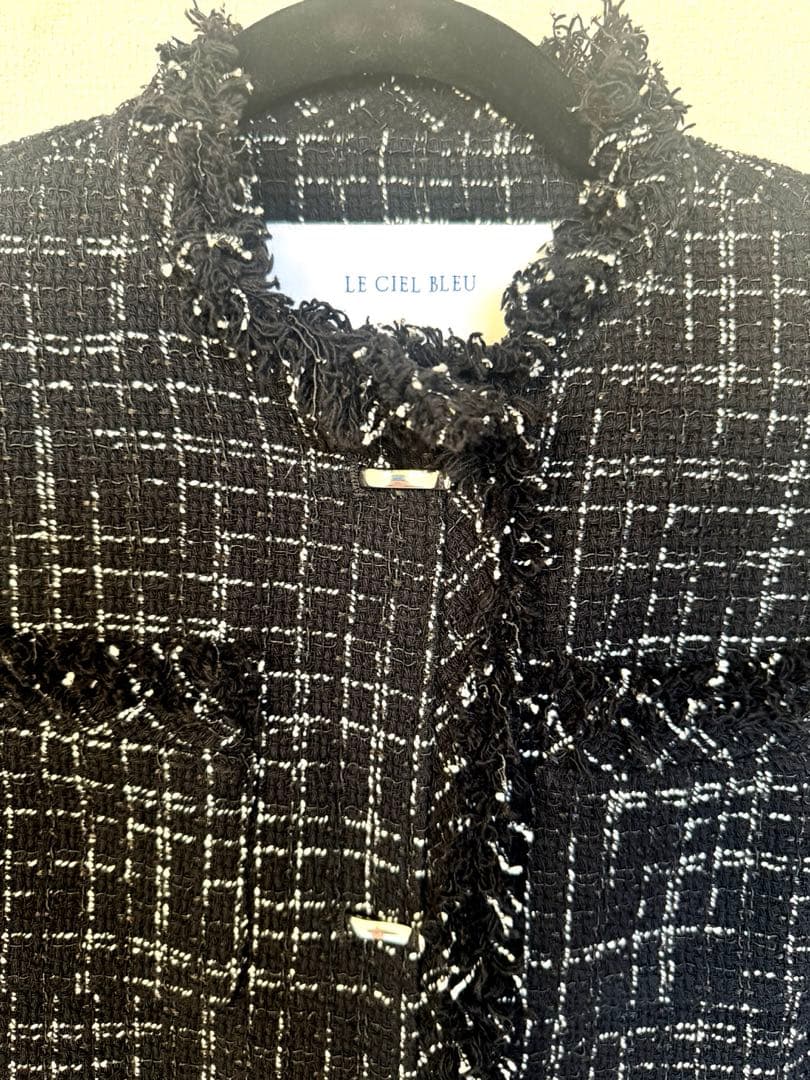 LECIELBLEU Lustro Tweed Jacket ルシェルブルー