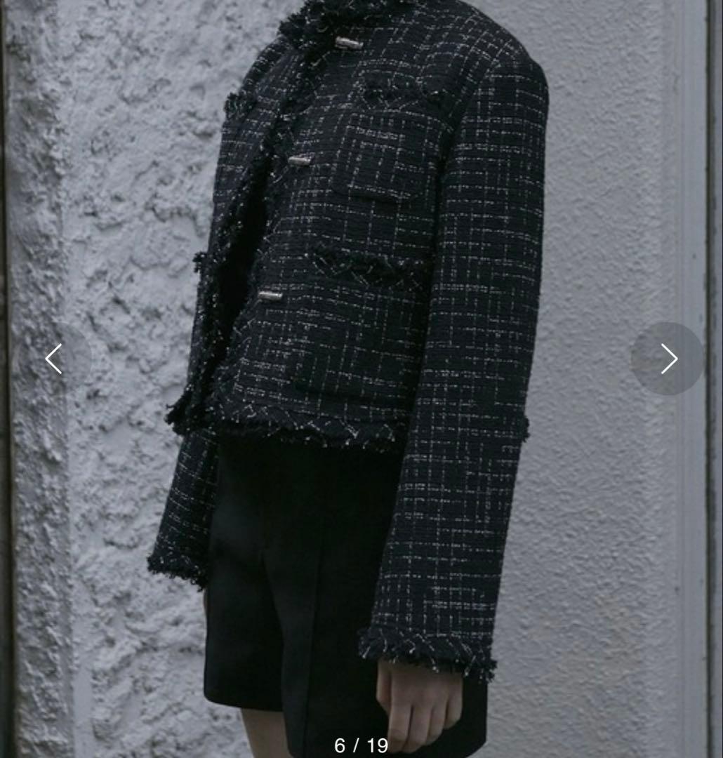 LECIELBLEU Lustro Tweed Jacket ルシェルブルー