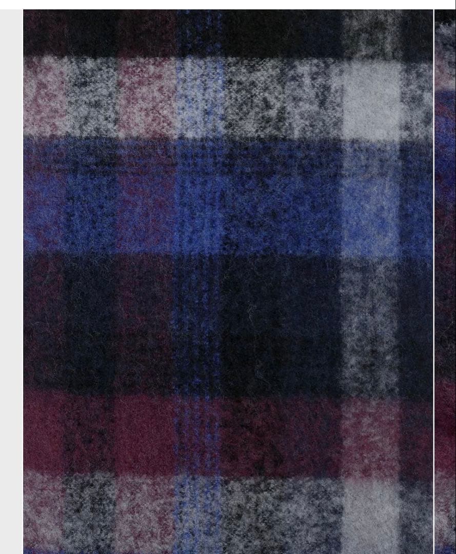 【新品】ポールスミス　メンズ　メリノウールチェックマフラー