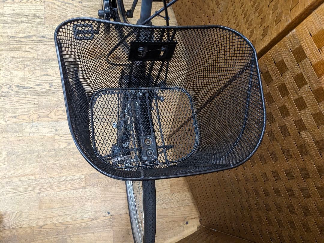 U075 普通自転車　26インチ　ブラック　シンプル