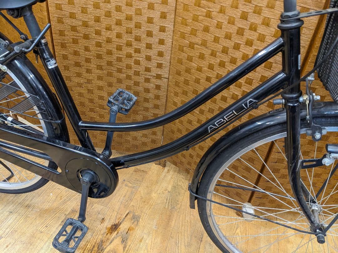 U075 普通自転車　26インチ　ブラック　シンプル