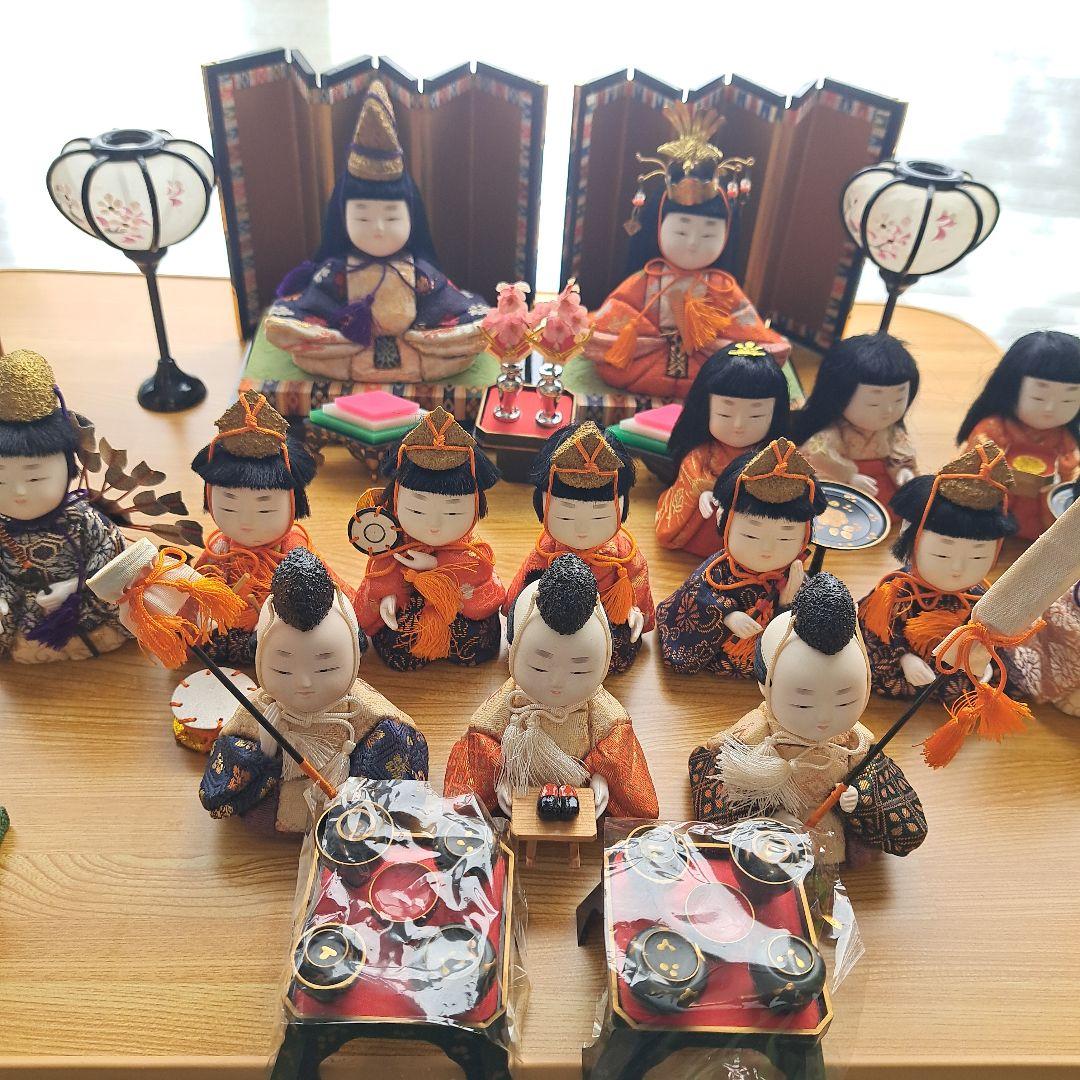 木目込雛人形15体