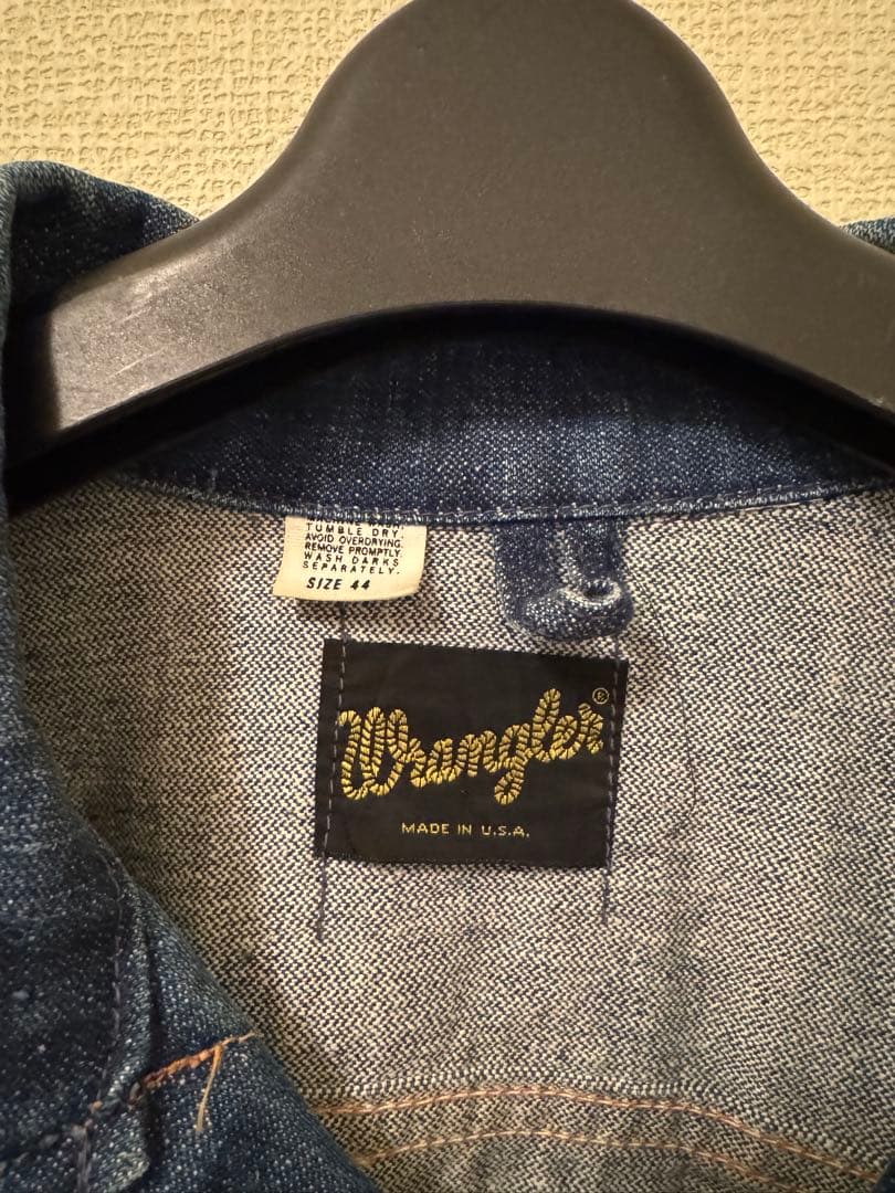 Wrangler ラングラー デニムジャケットUSA製 サイズ44 70's