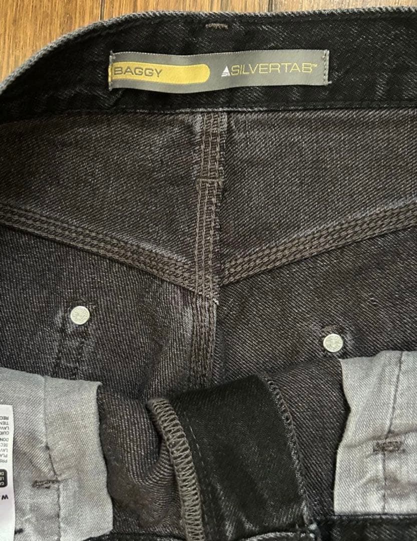 Levi's SILVERTAB Black W34L30 バギーカーペンター