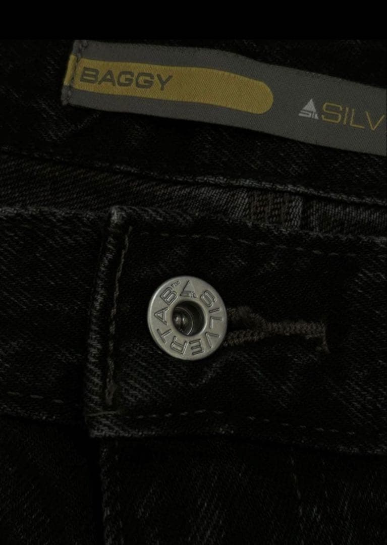 Levi's SILVERTAB Black W34L30 バギーカーペンター