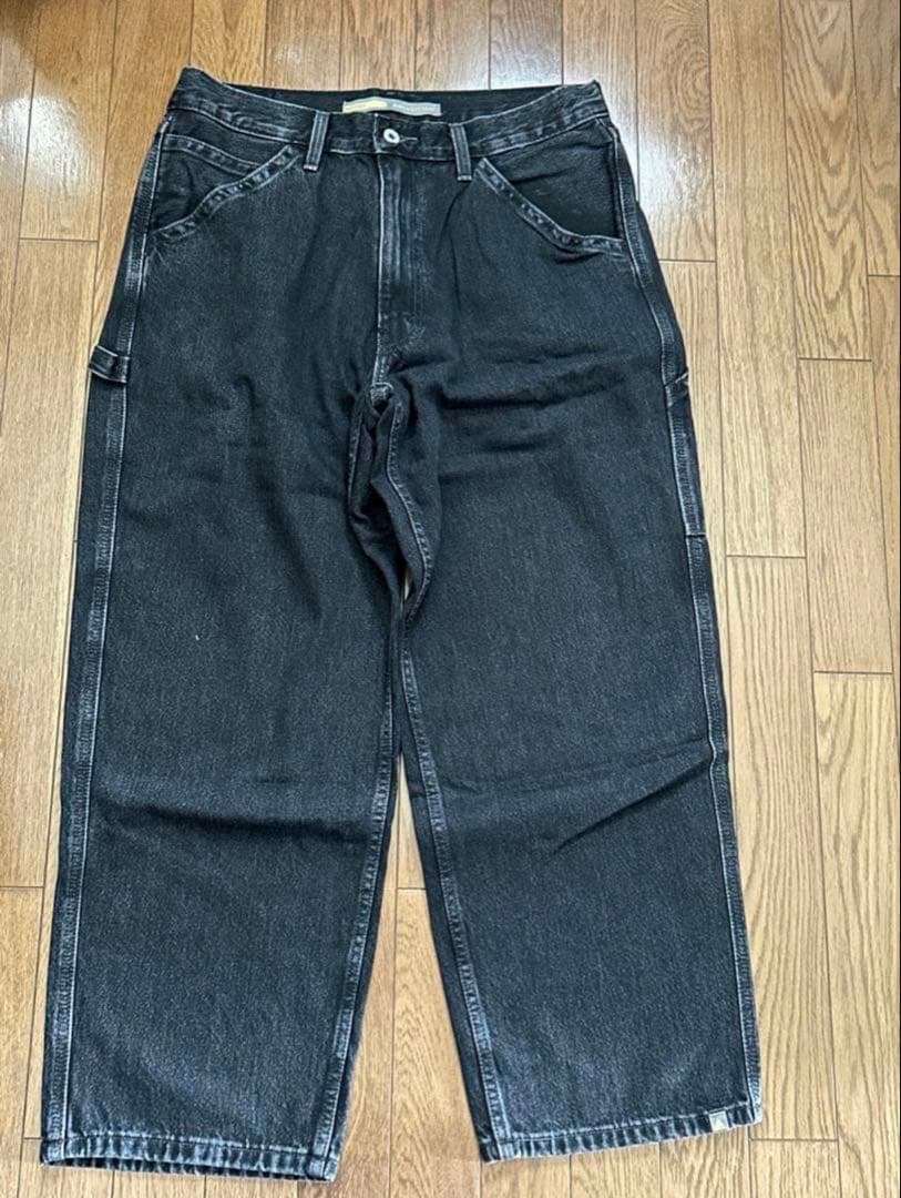 Levi's SILVERTAB Black W34L30 バギーカーペンター