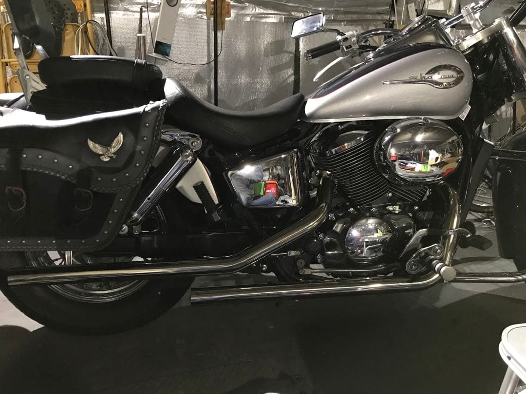 ドラッグパイプマフラー（ステンレス） タイプ2ガレージT&F シャドウ400