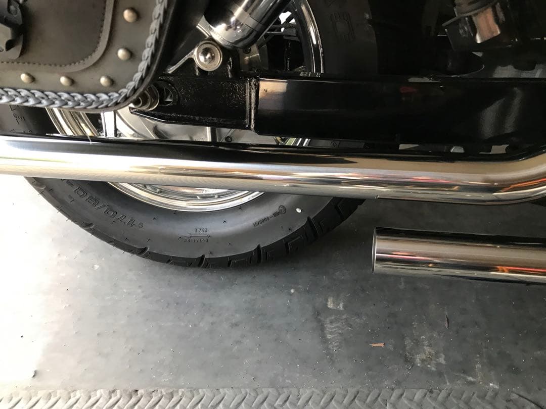 ドラッグパイプマフラー（ステンレス） タイプ2ガレージT&F シャドウ400