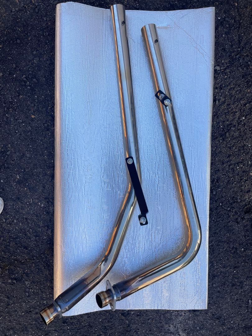 ドラッグパイプマフラー（ステンレス） タイプ2ガレージT&F シャドウ400