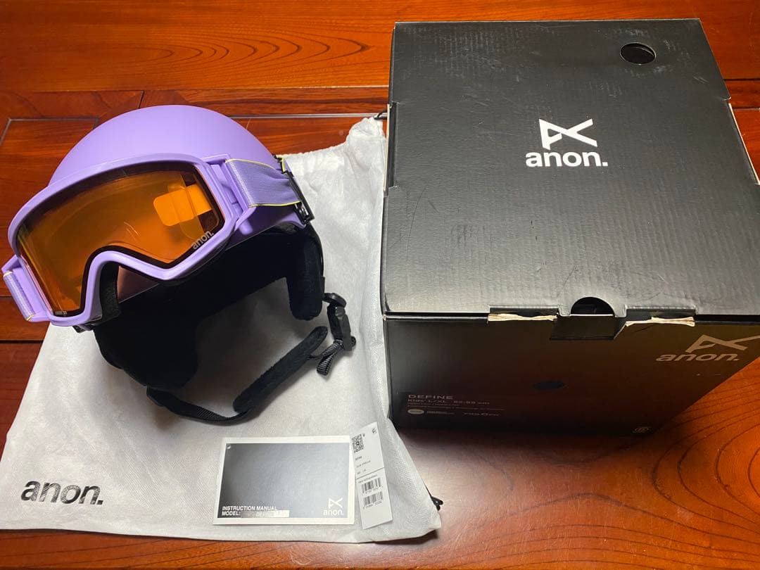 週末値下げ　試着品anon DEFINE kids ヘルメット 52-55cm