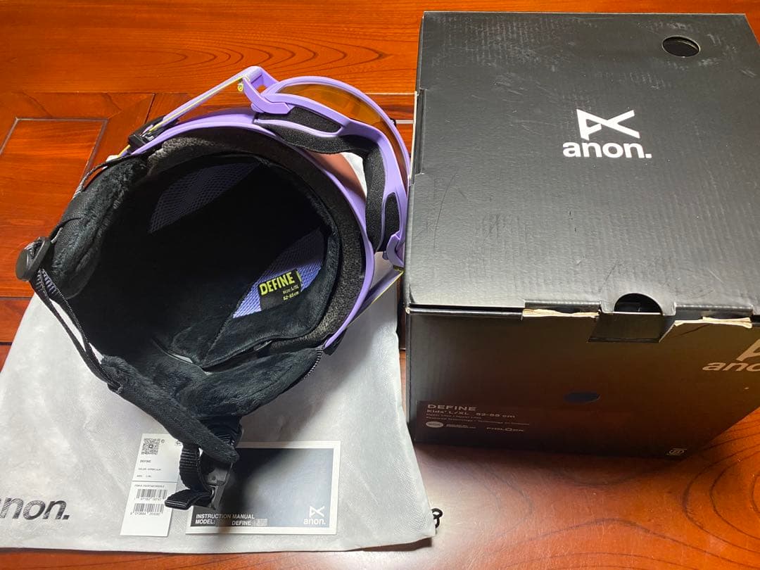 週末値下げ　試着品anon DEFINE kids ヘルメット 52-55cm