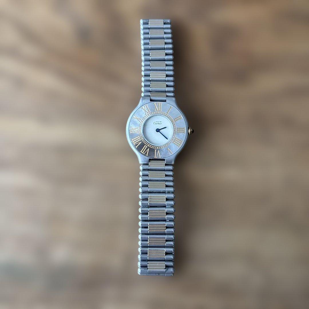 カルティエ　マスト21 ヴァンテアン　クォーツ腕時計 ステンレススチール製
