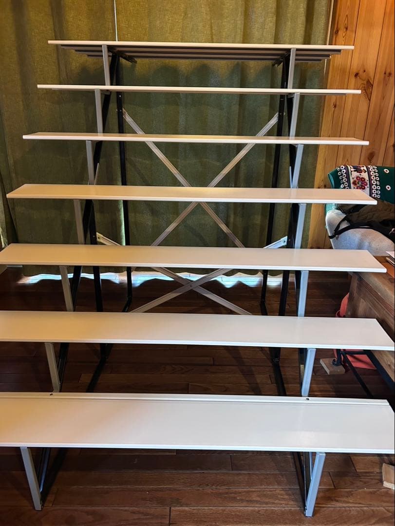 雛人形用　スチール棚7段