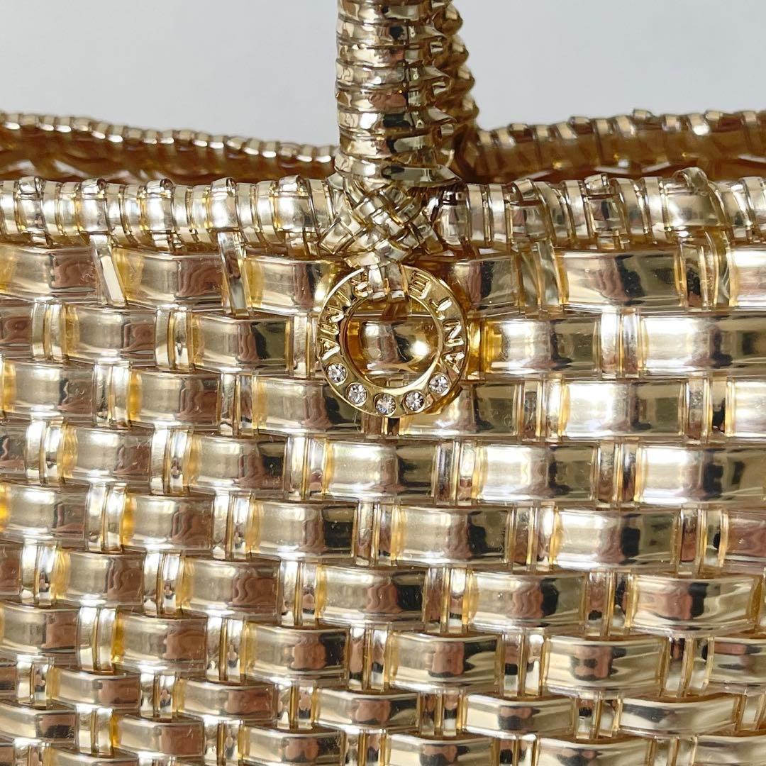 アンテプリマ イントレッチオ スモール トートバッグ ハンドバッグ ゴールド