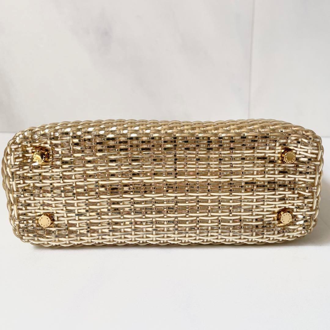 アンテプリマ イントレッチオ スモール トートバッグ ハンドバッグ ゴールド