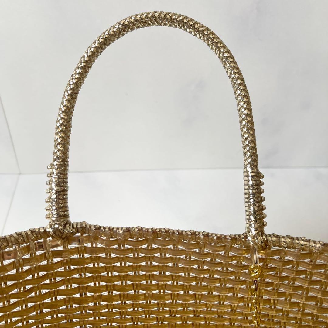 アンテプリマ イントレッチオ スモール トートバッグ ハンドバッグ ゴールド