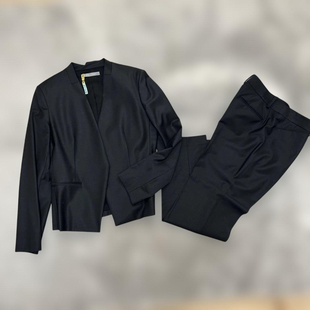 theory luxe executive パンツスーツ42　ブラック