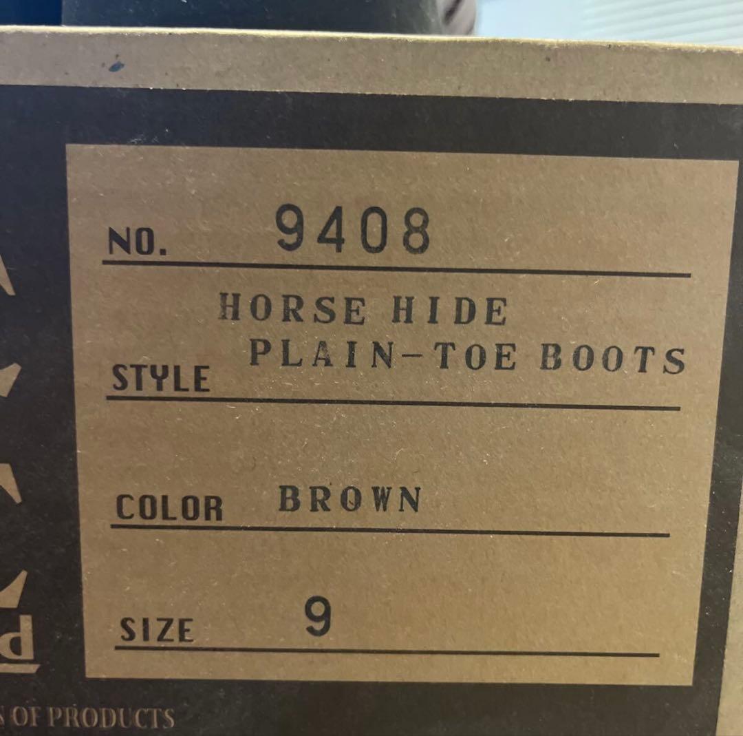 ウェアハウス　ホースレザーブーツ　ホースハイド　9 WAREHOUSE 27.0
