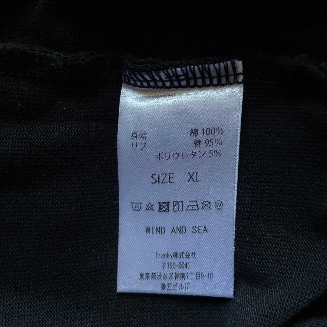 MINEDENIM×WIND AND SEA ブラック長袖カットソー