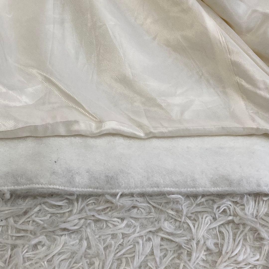 SNIDEL シャギーロングコート ホワイト 1 ファー キレイめ 上品 大人