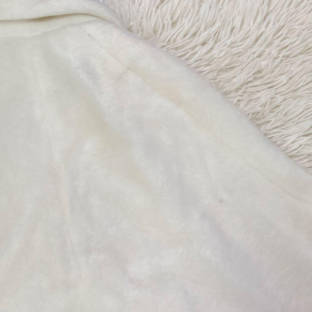 SNIDEL シャギーロングコート ホワイト 1 ファー キレイめ 上品 大人