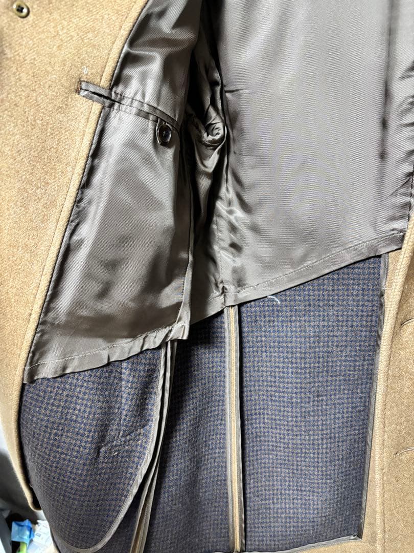 【美品】SHIPS／シップス　ダブルフェイスメルトンカーコート