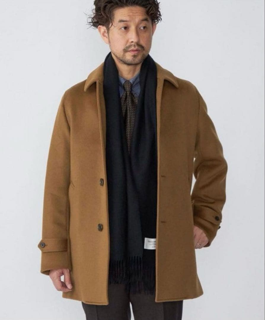 【美品】SHIPS／シップス　ダブルフェイスメルトンカーコート