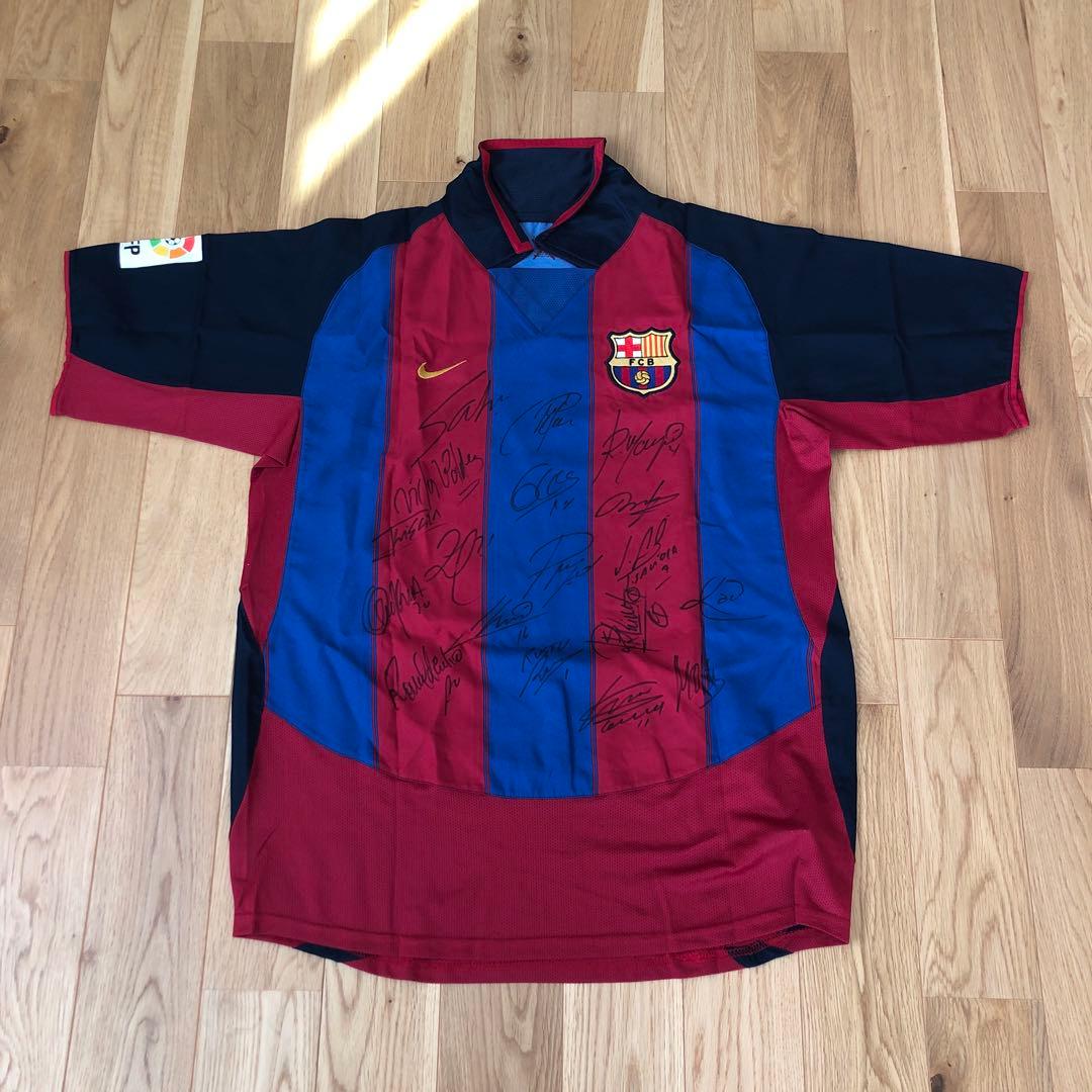 バルセロナ　レイジハー選手支給ユニホーム　バルセロナ選手サイン入り