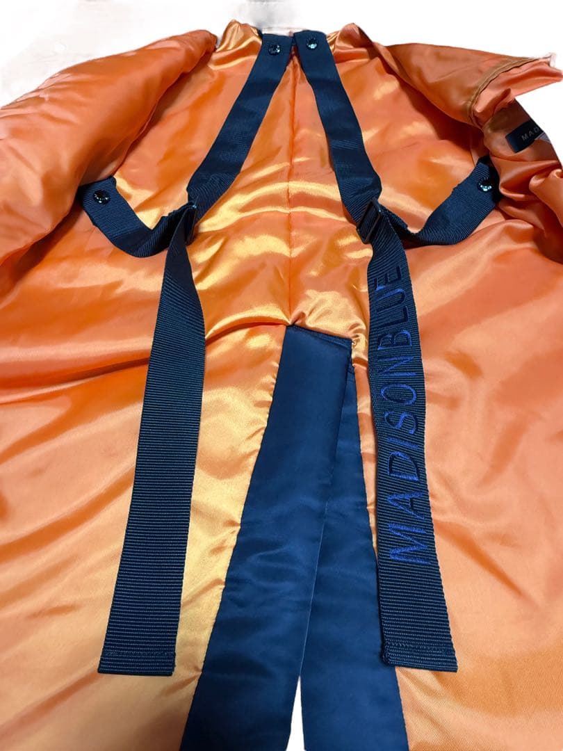 MADISON BLUE 中綿コート ブラック オレンジ