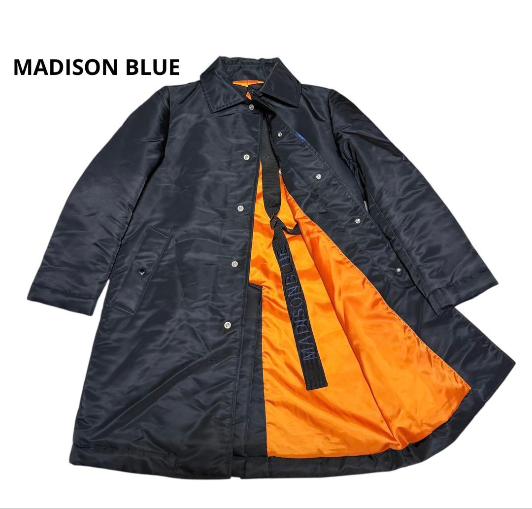 MADISON BLUE 中綿コート ブラック オレンジ