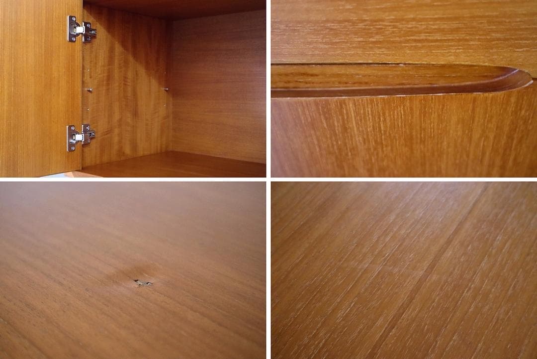 クロロス ワイド キャビネット サイドボード リビングボード チーク材 北欧