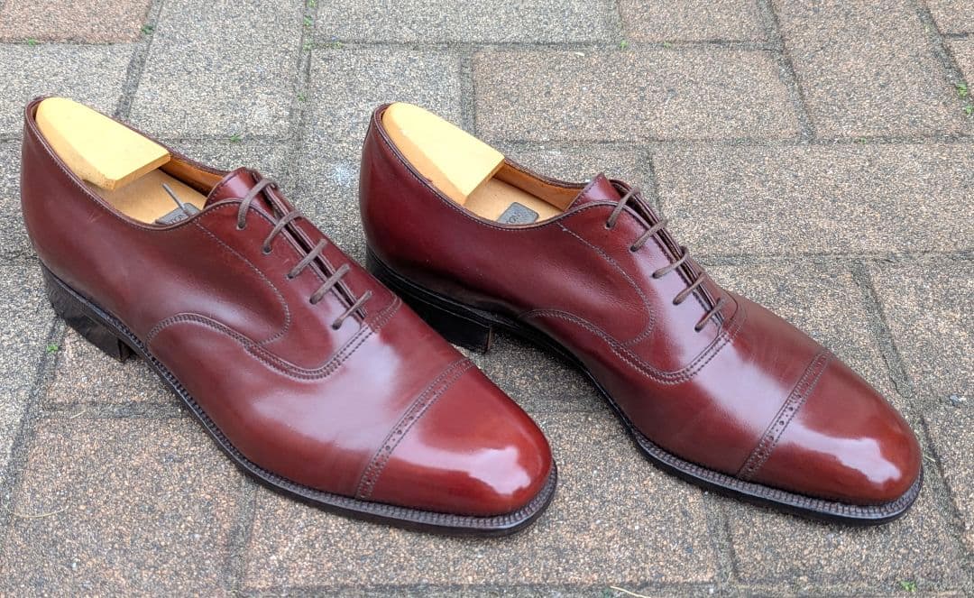 【クリスマスセール】J.M.WESTON300パンチドキャップトゥ7.5D超美品